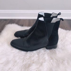 Zara Faux Leather and Suede Chelsea Boot